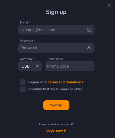 betitor casino registration
